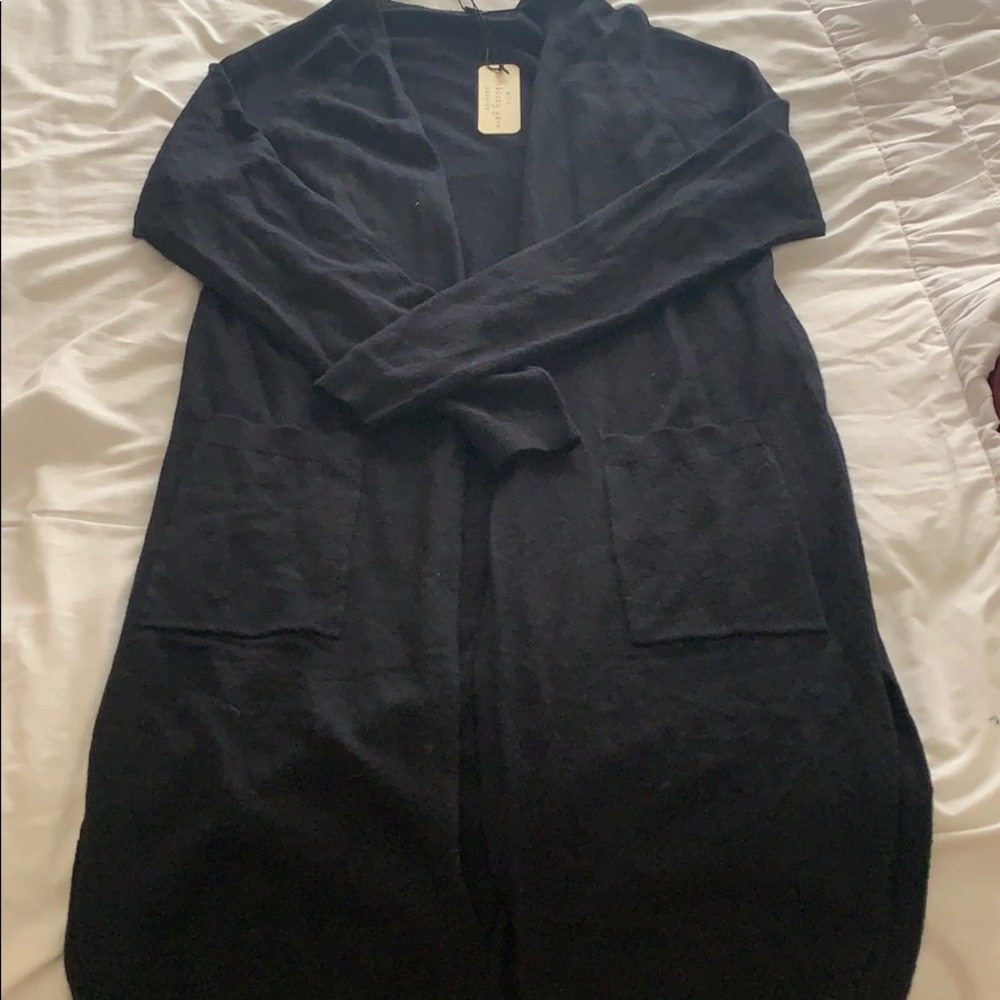 Black long cardigan